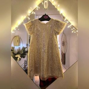 Baby Girl Ivory Sequin Dress Size 18-24M